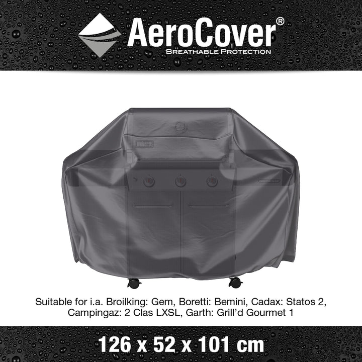 AeroCover - Gas Barbecue Cover 126 x 52 x 101cm high