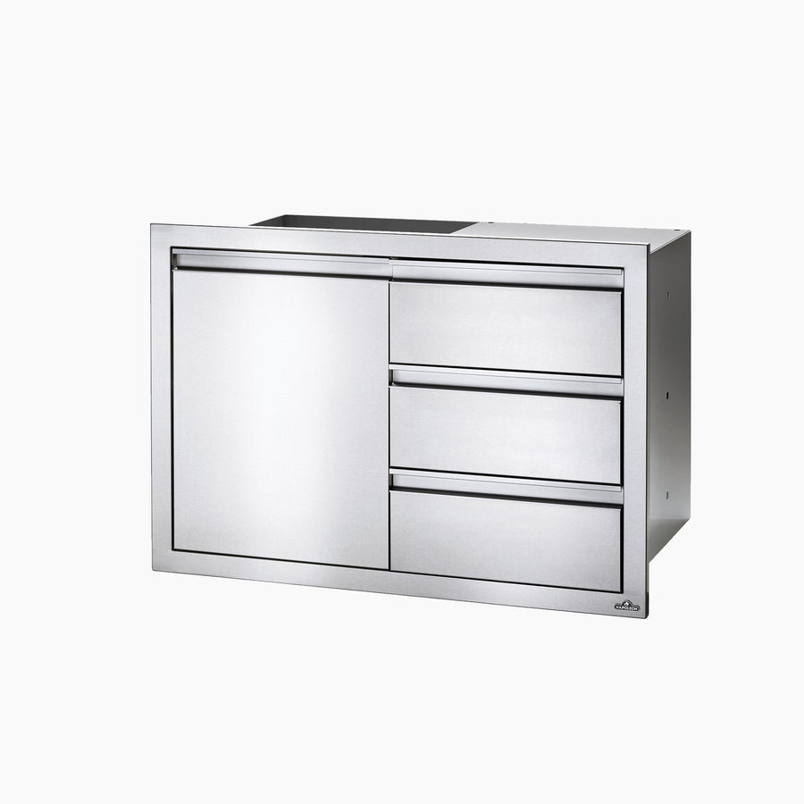 Napoleon 36” X 24” Door & Triple Drawer Combo