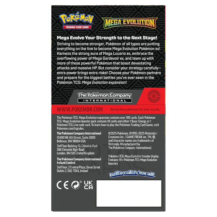 Pokemon TCG - Mega Evolutions Half Booster Box X2 (36 Packs) - Only at LinaLabo