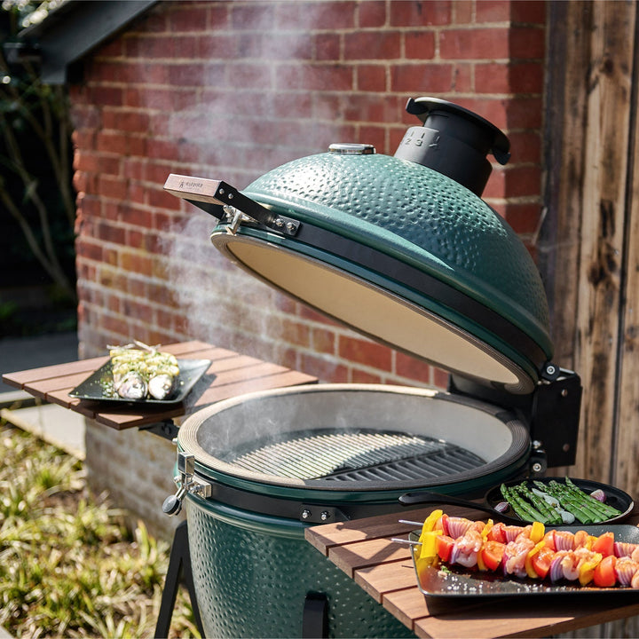 Kamado BBQ 22" Ceramic Grill in Matte Green