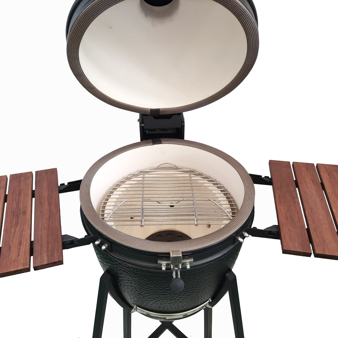Kamado BBQ 18" Ceramic Grill in Black
