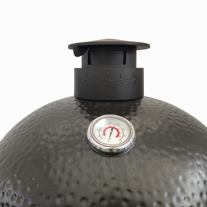 Kamado BBQ 18" Ceramic Grill in Black