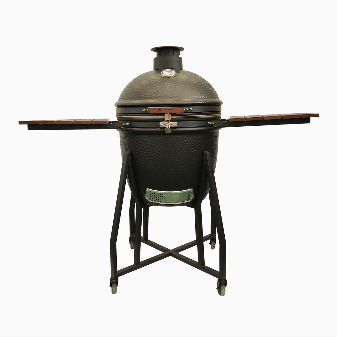 Kamado BBQ 22" Ceramic Grill in Black