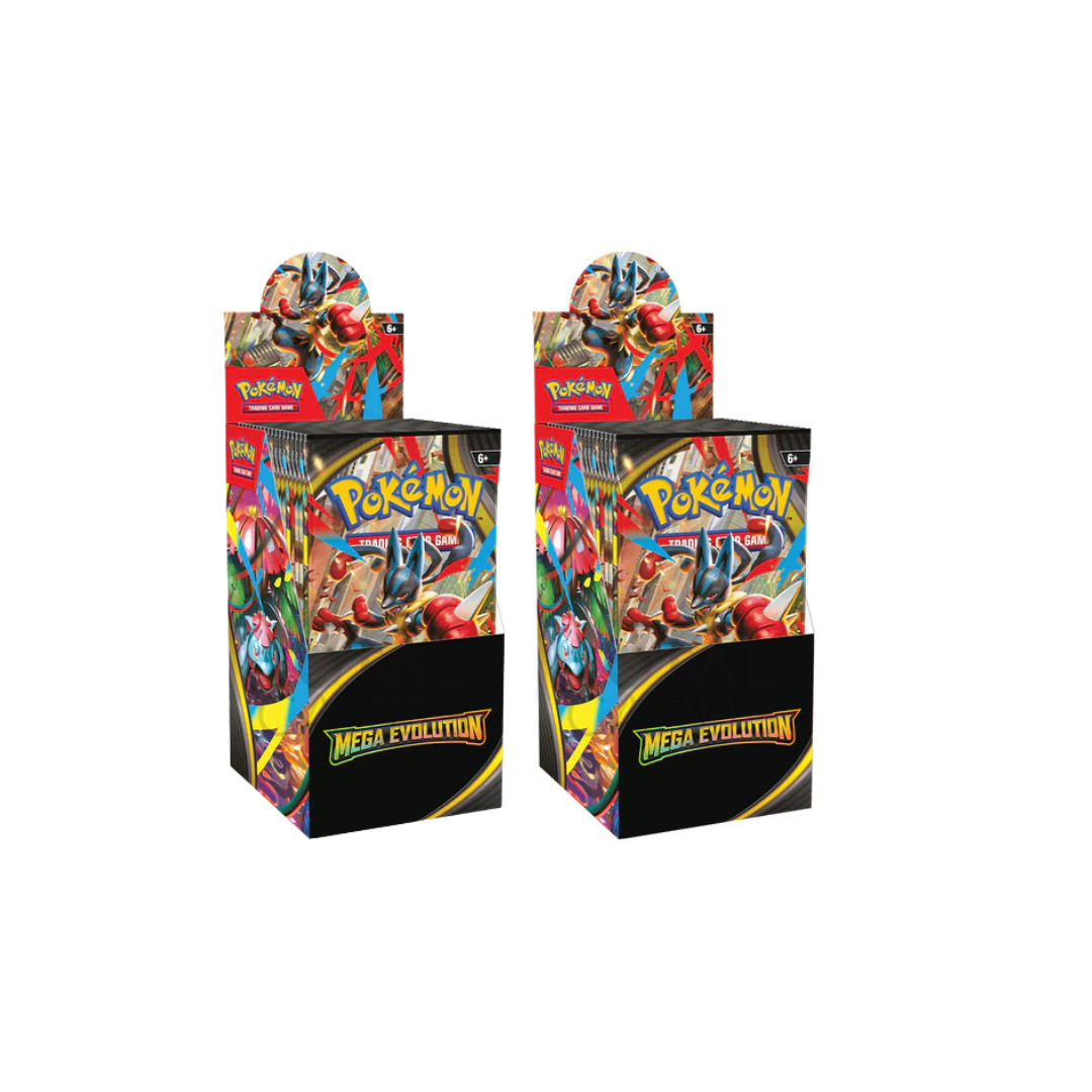 Pokemon TCG - Mega Evolutions Half Booster Box X2 (36 Packs) - Only at LinaLabo